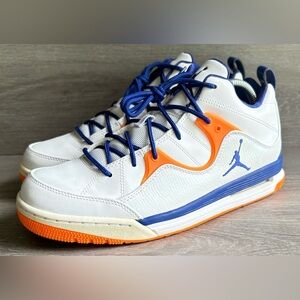 Air Jordan Flight TR 97 Mid Knicks White Orange Blue Size 8.5 (574417-107)
